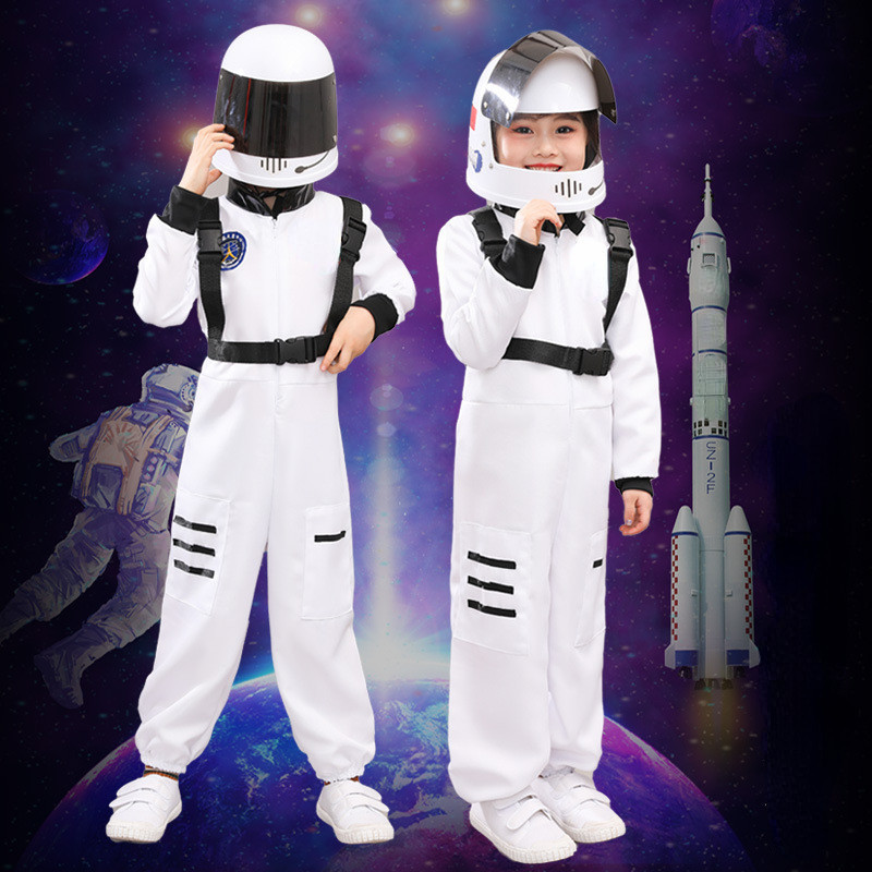 Astronaut Costume for Kids Boy Girl Cosplay Space Flight Suit Astronaut ...