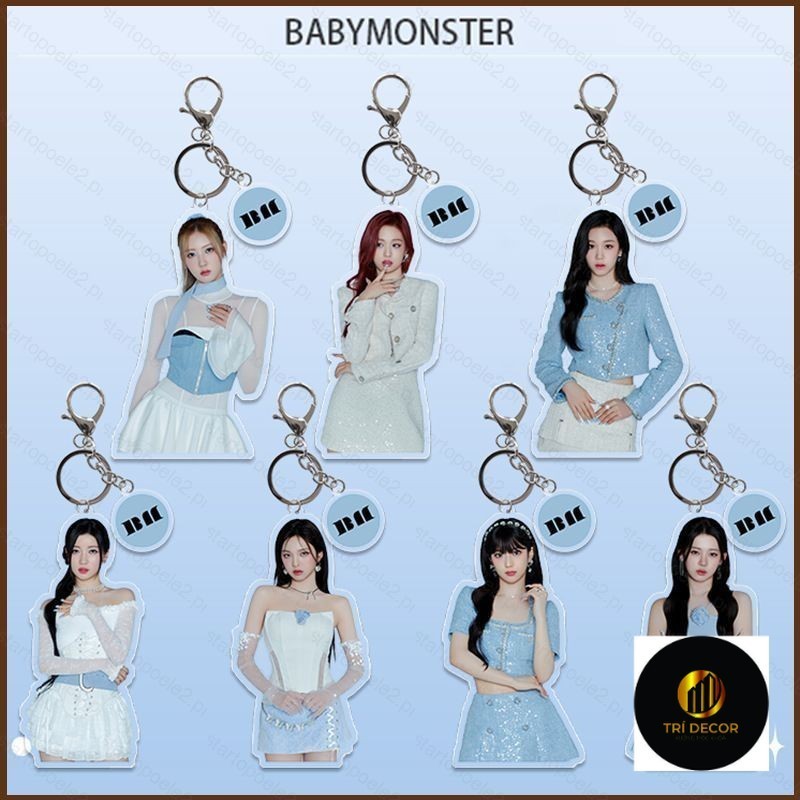 Kira BABYMONSTER FOREVER acylic keychains RAMI AHYEON RORA ASA RUKA ...