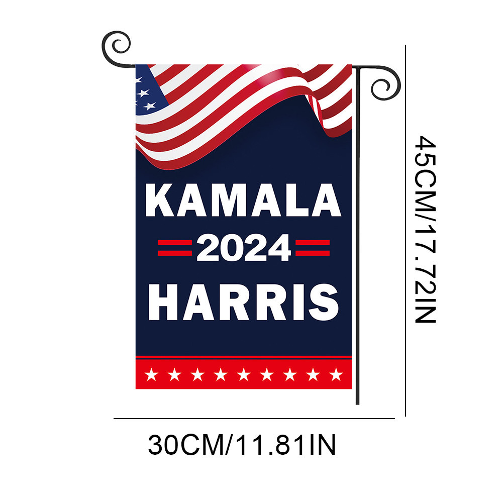 Kamala Harris 2024 Garden Flag Double Sided Harris for President Flags