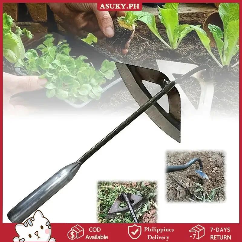 Steel Hardened Hoe Handheld Metal Weeding Rake Farming Garden Weeding ...