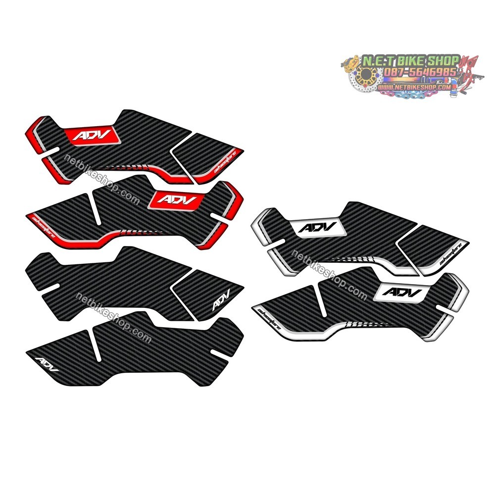 Side Stickers Left And Right HONDA ADV150 Carbon Pattern Thick Embossed ...