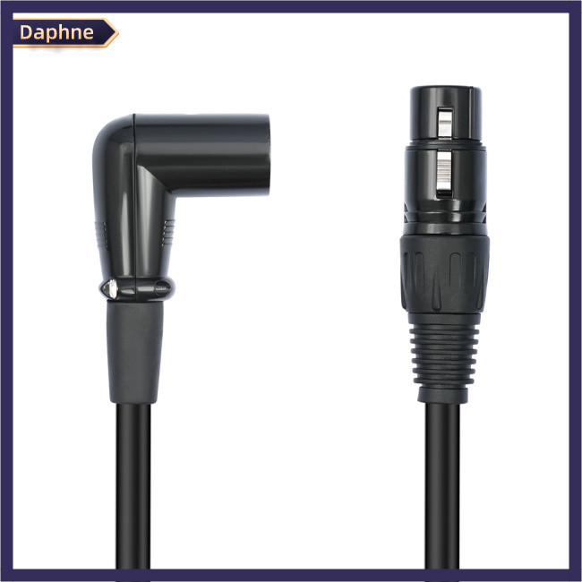 Daphne XLR Microphone Extension Cable Adapter 90 Degree XLR Male To XLR ...