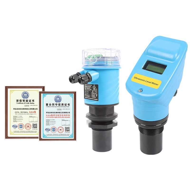 Ultrasonic level gauge integrated split water level gauge liquid level ...