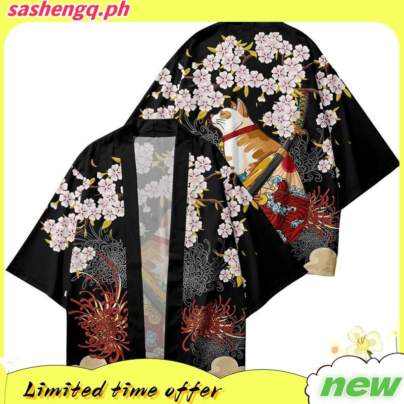 Kimono Japonés Cardigan Hombres Haori Yukata Hombre Samurai Traje Ropa