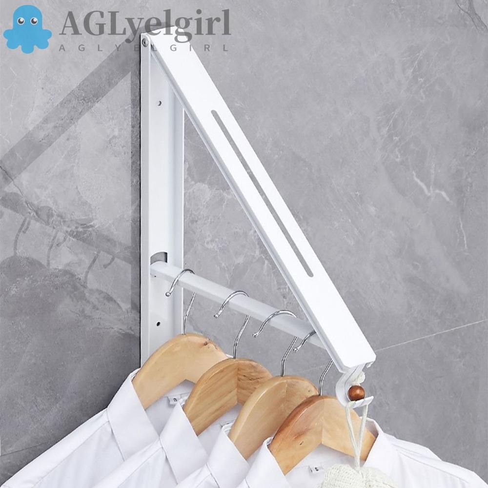 AGLYELGIRL Clothes Drying Rack, Space Saver Retractable Folding Hanger