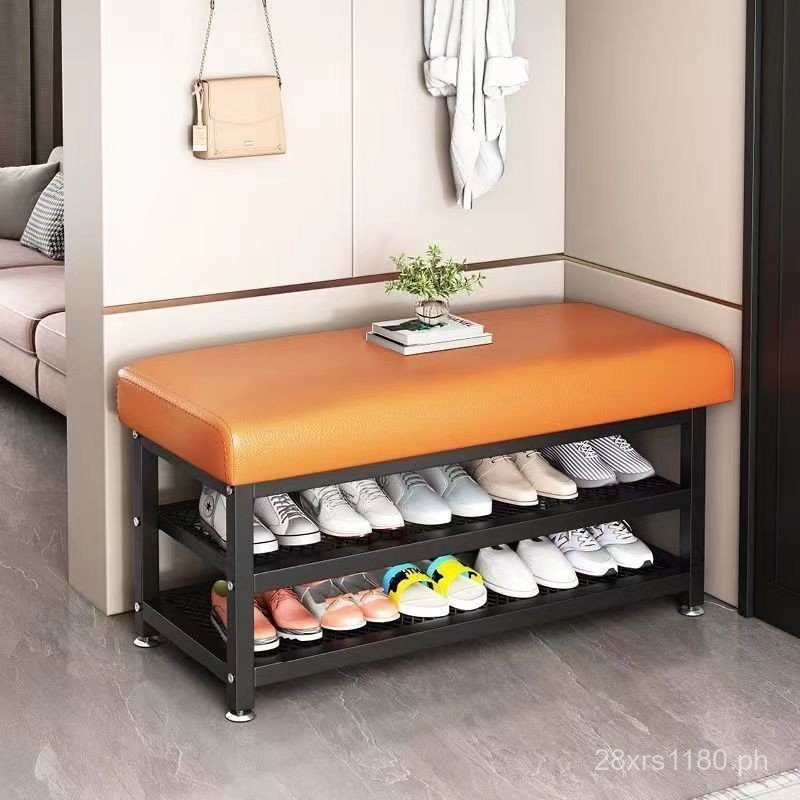 Soft Cushion Shoe Bench Sitting Bench Entryway Integrated Household ...