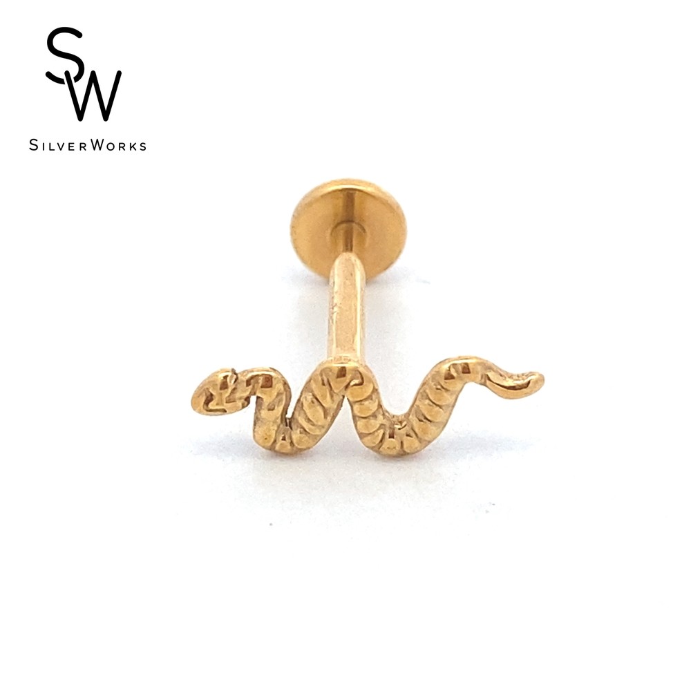 EBP28 SNAKE GPLTD LABRET TI EARRNG 0.1G (1 piece) | Shopee Philippines
