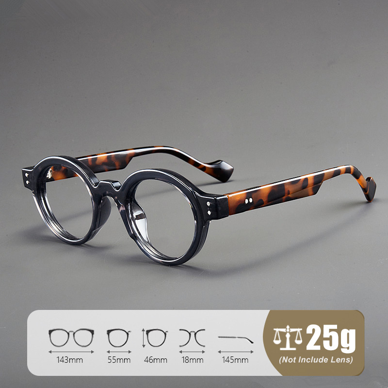 Retro Reading Glasses with Grade Women Men +100~+400 Round Frame HD ...