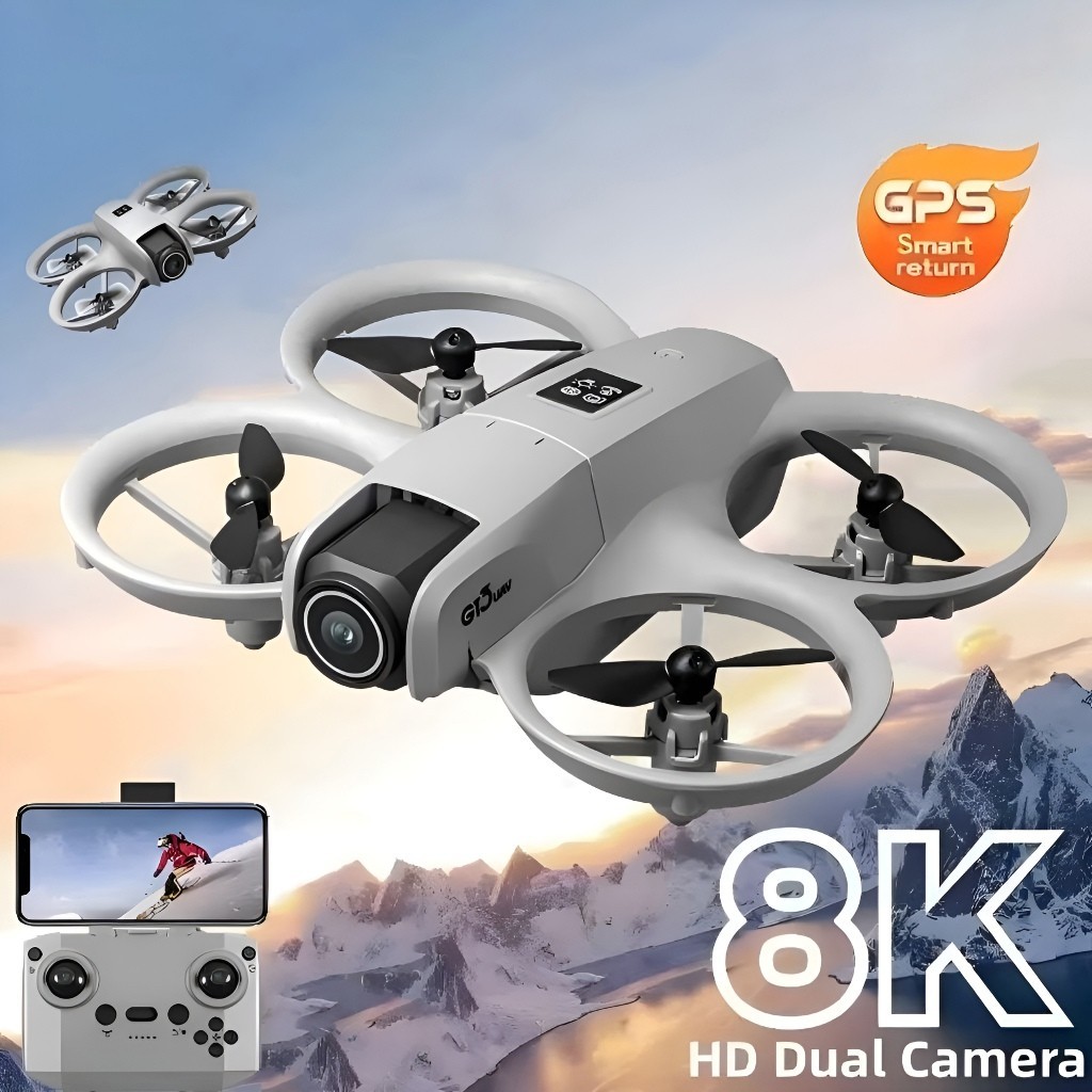 Mini Drone With Camera Dual camera 4k/8k HD wide angle WiFi remote ...