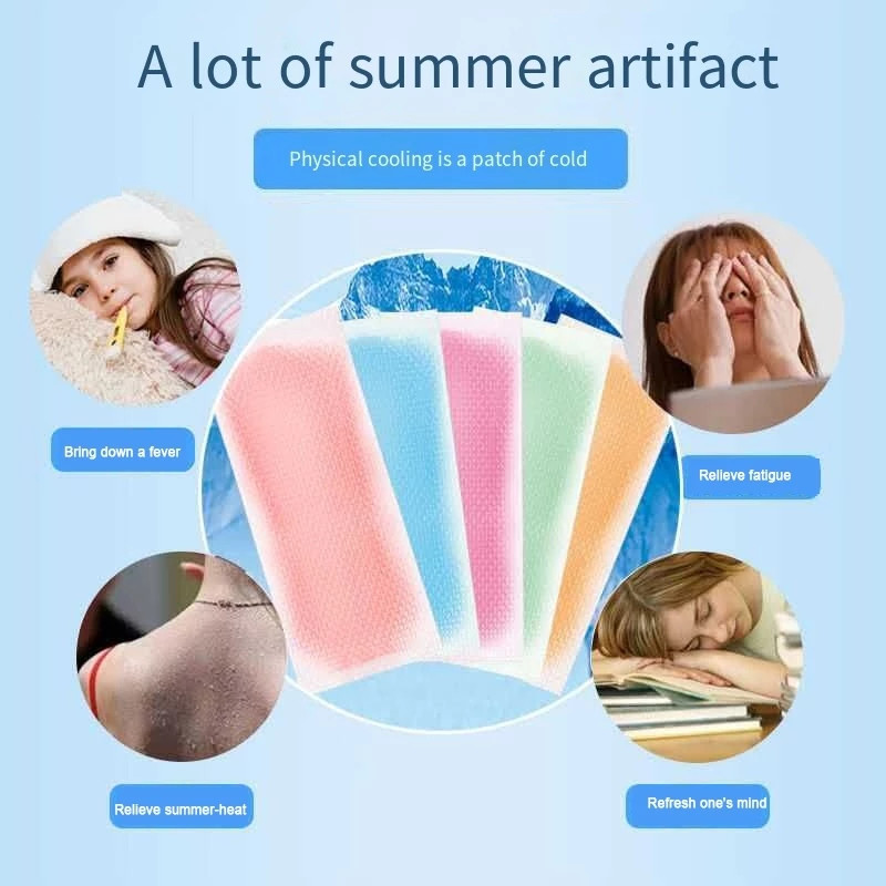 20pcs Baby Ice Cool Fever Patch Cool Fever Patch Sunstroke Sticker ...