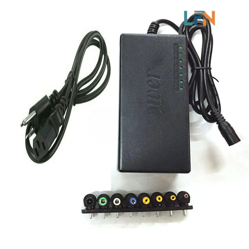 LFN 96W Universal Power Supply Charger 8 Tips For PC Laptop AC/DC Power ...