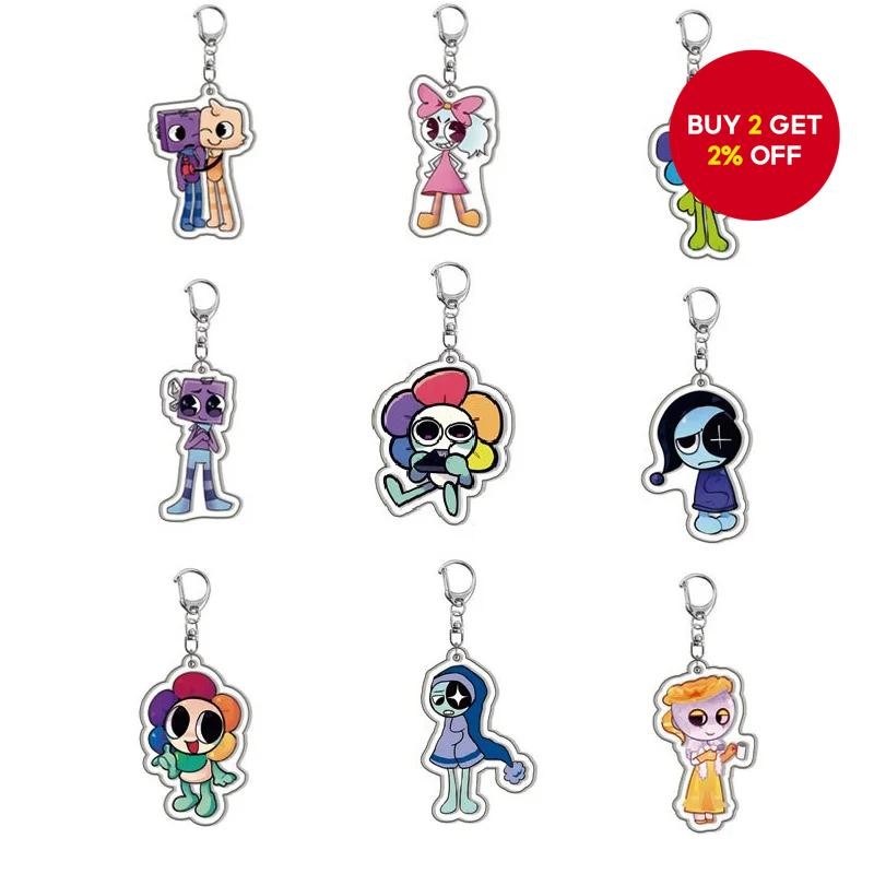New Classic Game Dandy's World Plush Scraps World Acrylic Keychain By ...