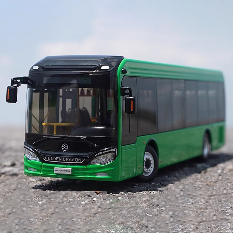 1: 42 Original Gold Travel Bus NAV2 New Energy Bus Alloy Car Model ...