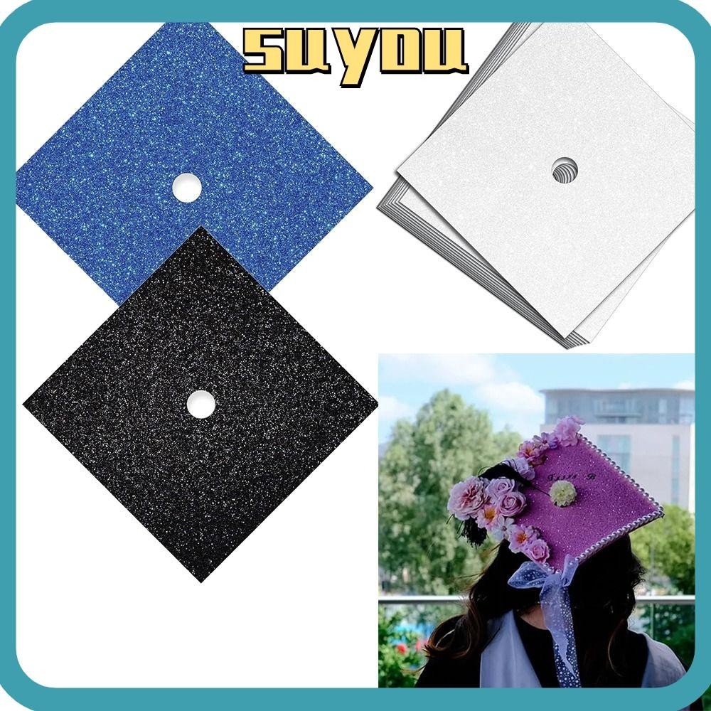 SUYO Graduation Hat Decoration Stickers, Self Adhesive Graduation Cap ...