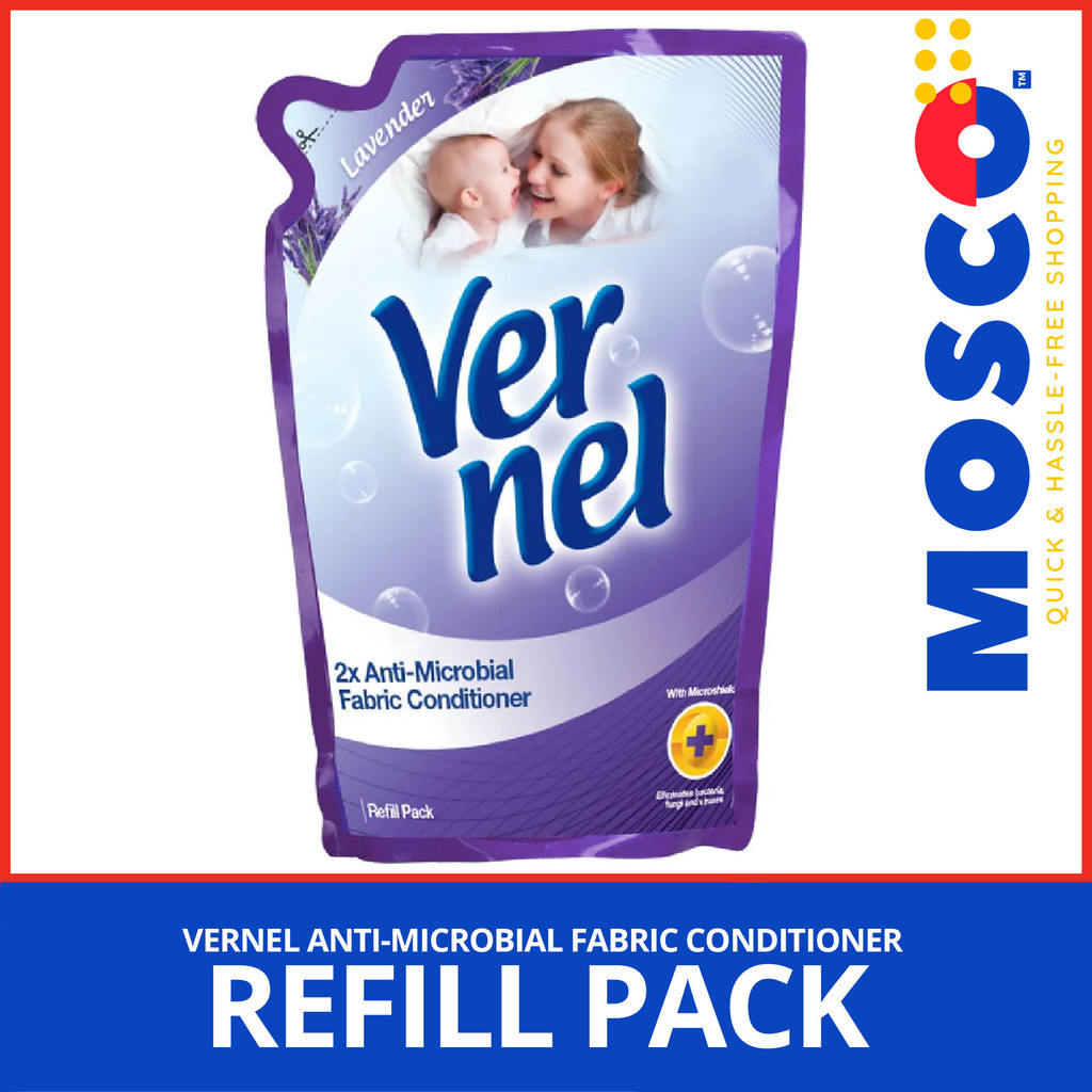 VERNEL Fabric Conditioner Anti-Microbial Lavender Refill 1L | Shopee ...