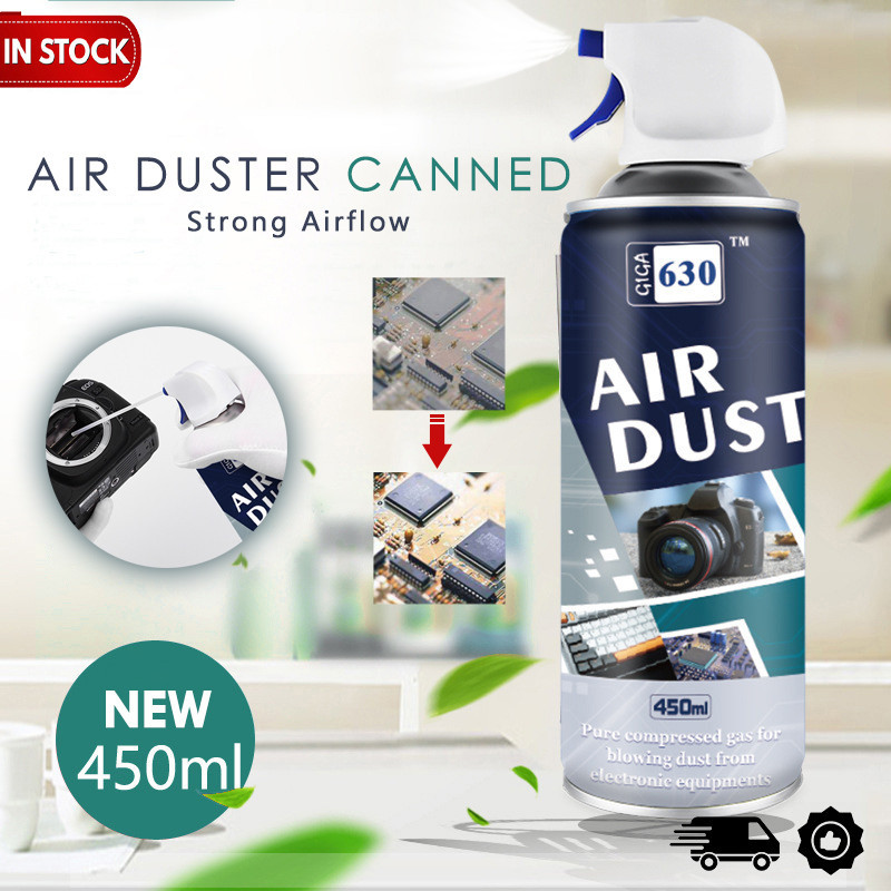 630 450ml Compressed Air Can Air Duster For Pc Laptop Computers ...