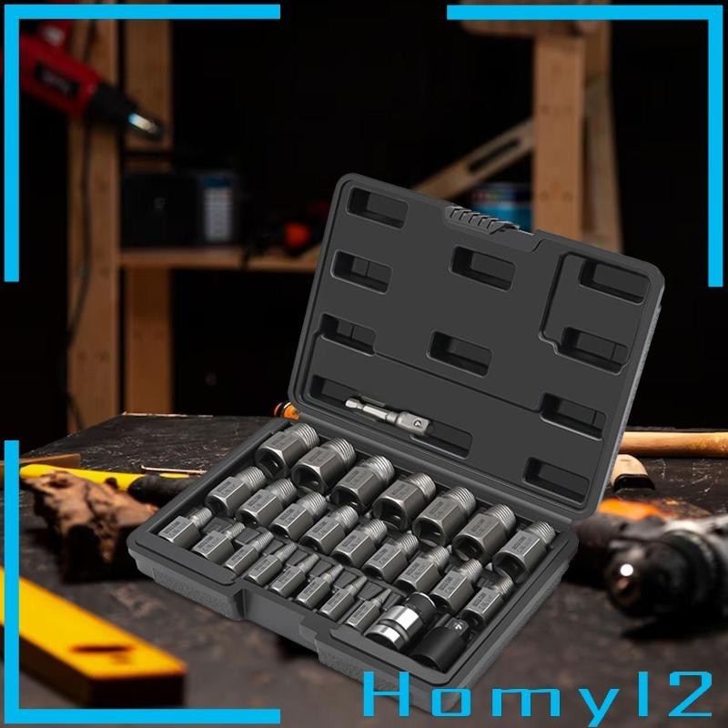 [HOMYL2] 27x Screw Extractor Set Hex Head Easy Extractor Set Multi ...