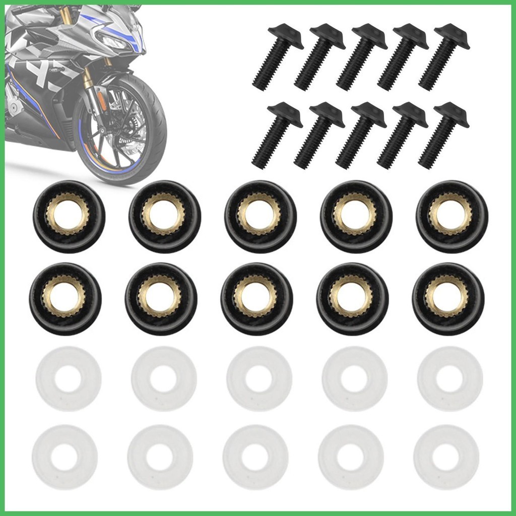 Harley Windshield Bolts ESEWALAS 10PCS Windshield Screw,Motorcycle Windscreen Bolts Screws Kit,Car Accessories Motorbike Fairing Windscreen Screws Bolt Windshield North Bayou