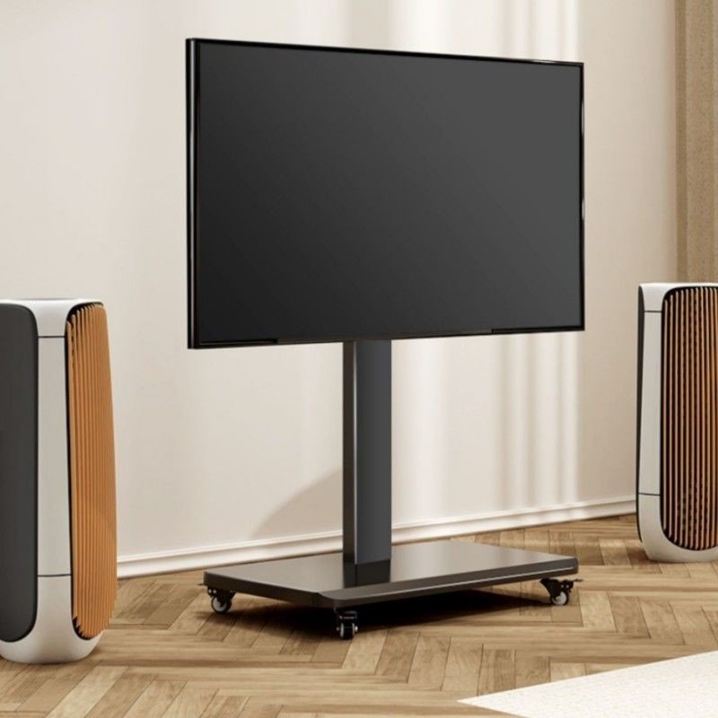 TV Floor Stand Horizontal and Vertical Screen Rotating Live Broadcast