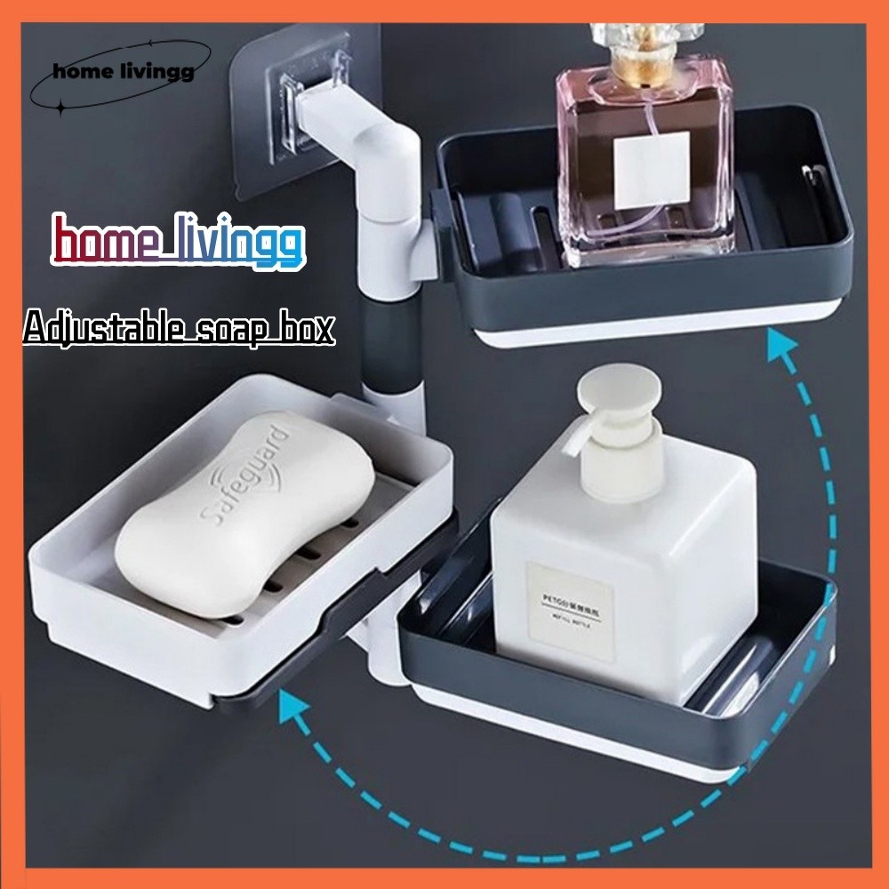 Non drilling soap rack wall mounted multi-layer soap box storage rack ...