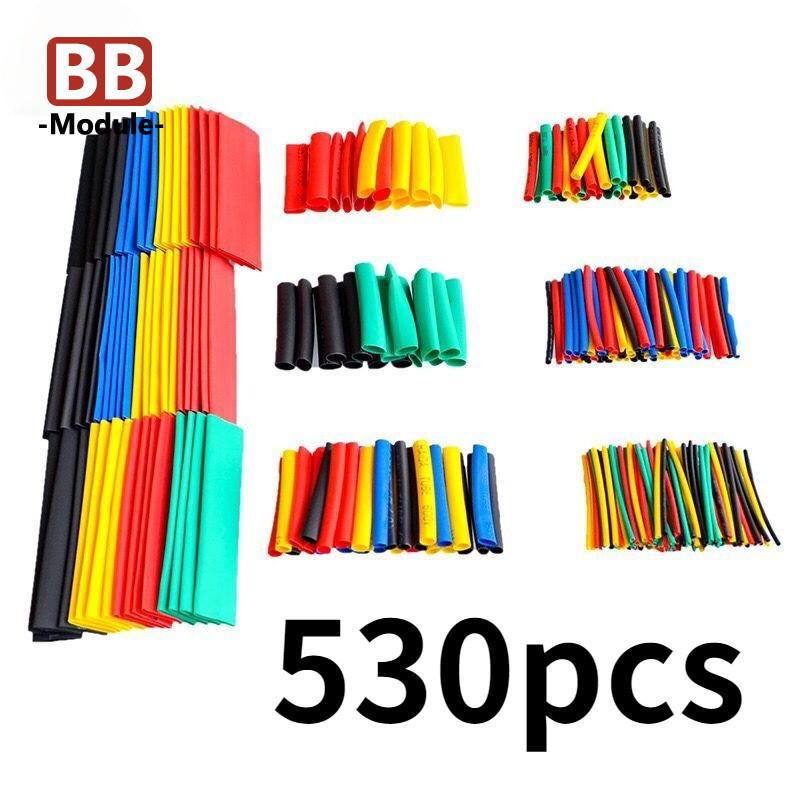 530pcs Set Polyolefin Shrinking Assorted Heat Shrink Tube Wire Cable ...