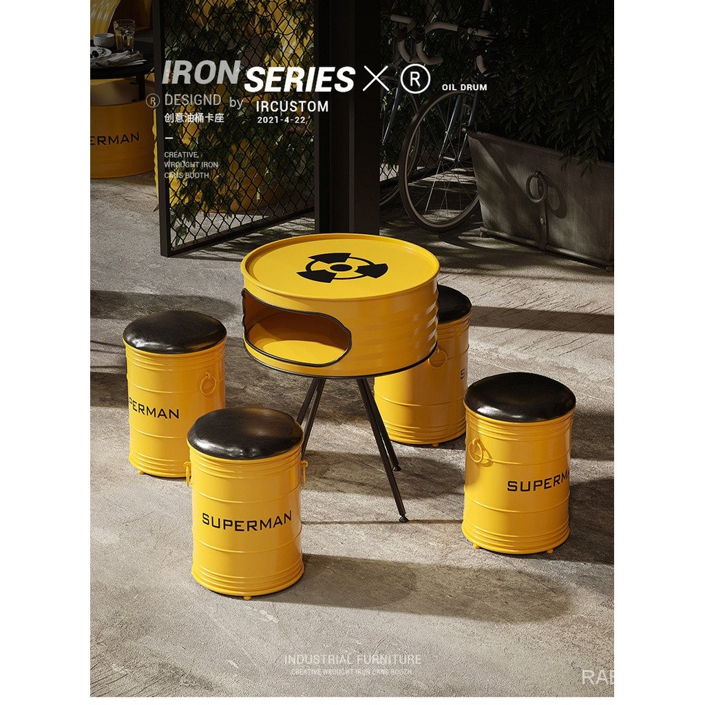 Retro Bistro Industrial Style Bar Coffee Barbecue Restaurant Western