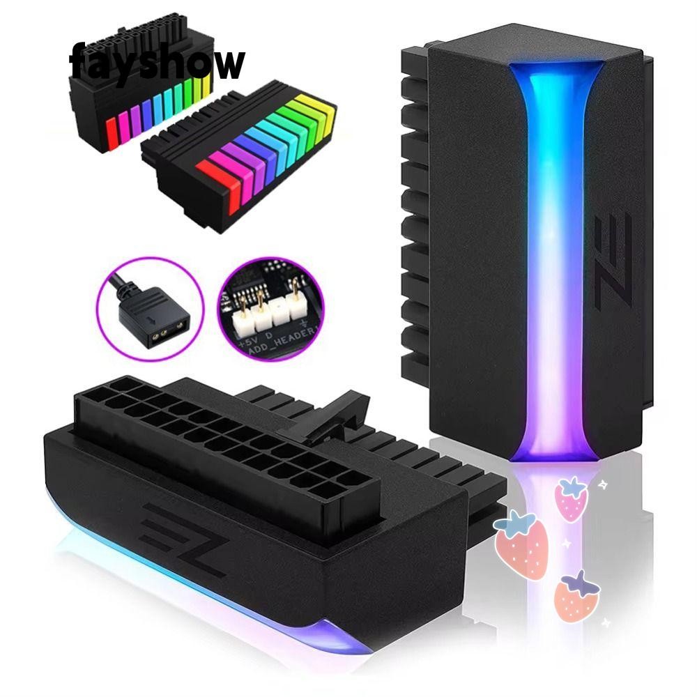 FAY ATX 24 Pin to 90 Degree, Mainboard Modular Power Plug Adapter