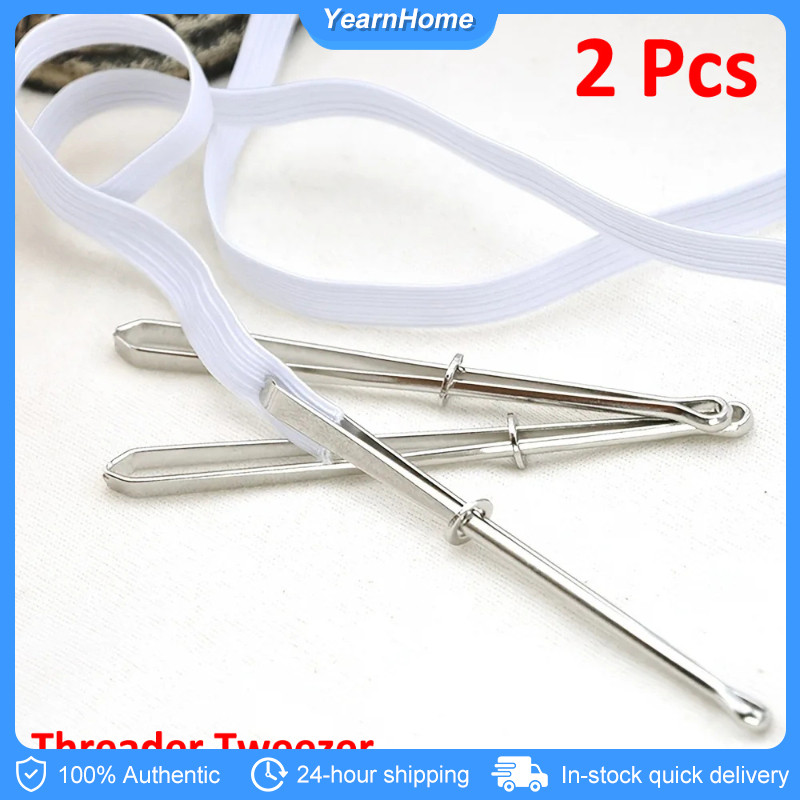 2Pcs Stainless Steel Garment Clips Elastic Band Tape Punch Cross Stitch ...