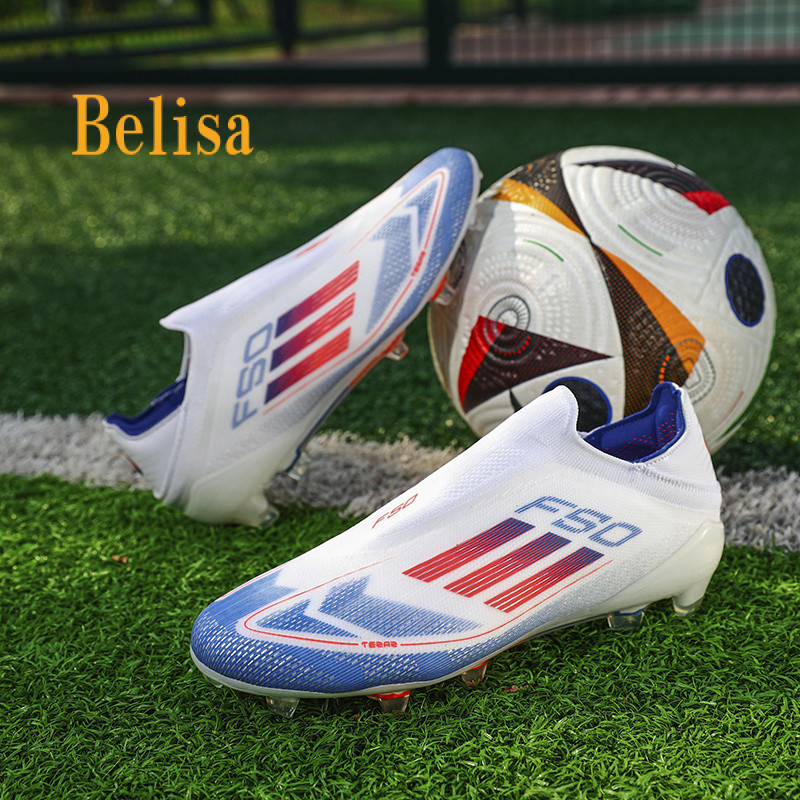World Cup Same Football Boots long Spikes AG soccer shoes men and women No shoelaces size 35 45 Shopee Philippines