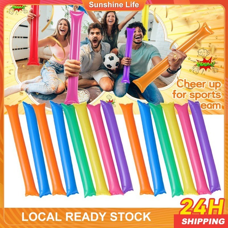 10Pcs Cheering Thunder Stick Cheering Squad Noise Maker Cheer up Props ...