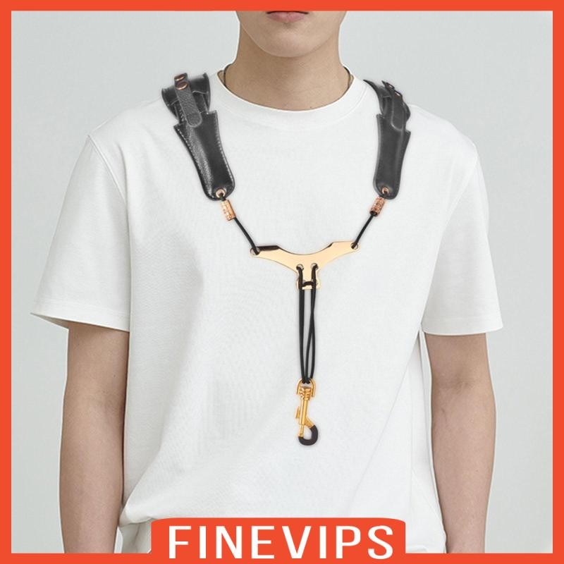 [Finevips] Professional Sax Harness Saxophone Strap Adjustable Length