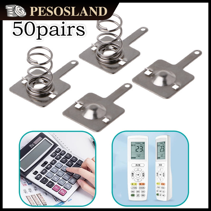 50 Pairs Battery Spring Contact Plate Battery Spring Plate Set For AA ...