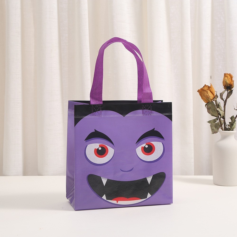 Halloween Portable Tote Bags Non Woven Shopping Bags Trick Or Treat