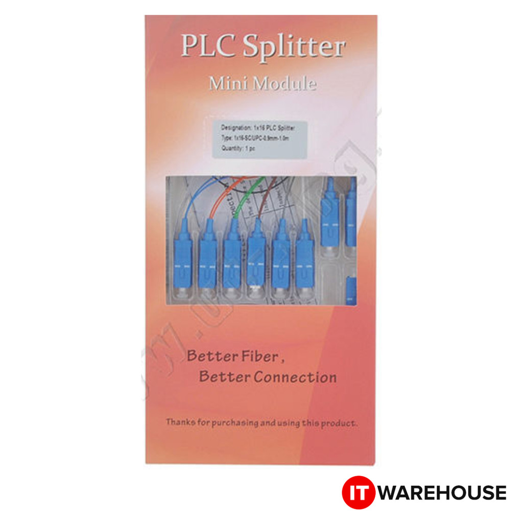 UT-King Fiber Optic PLC Splitter w/ 1 meter Pigtail and SC-UPC ...