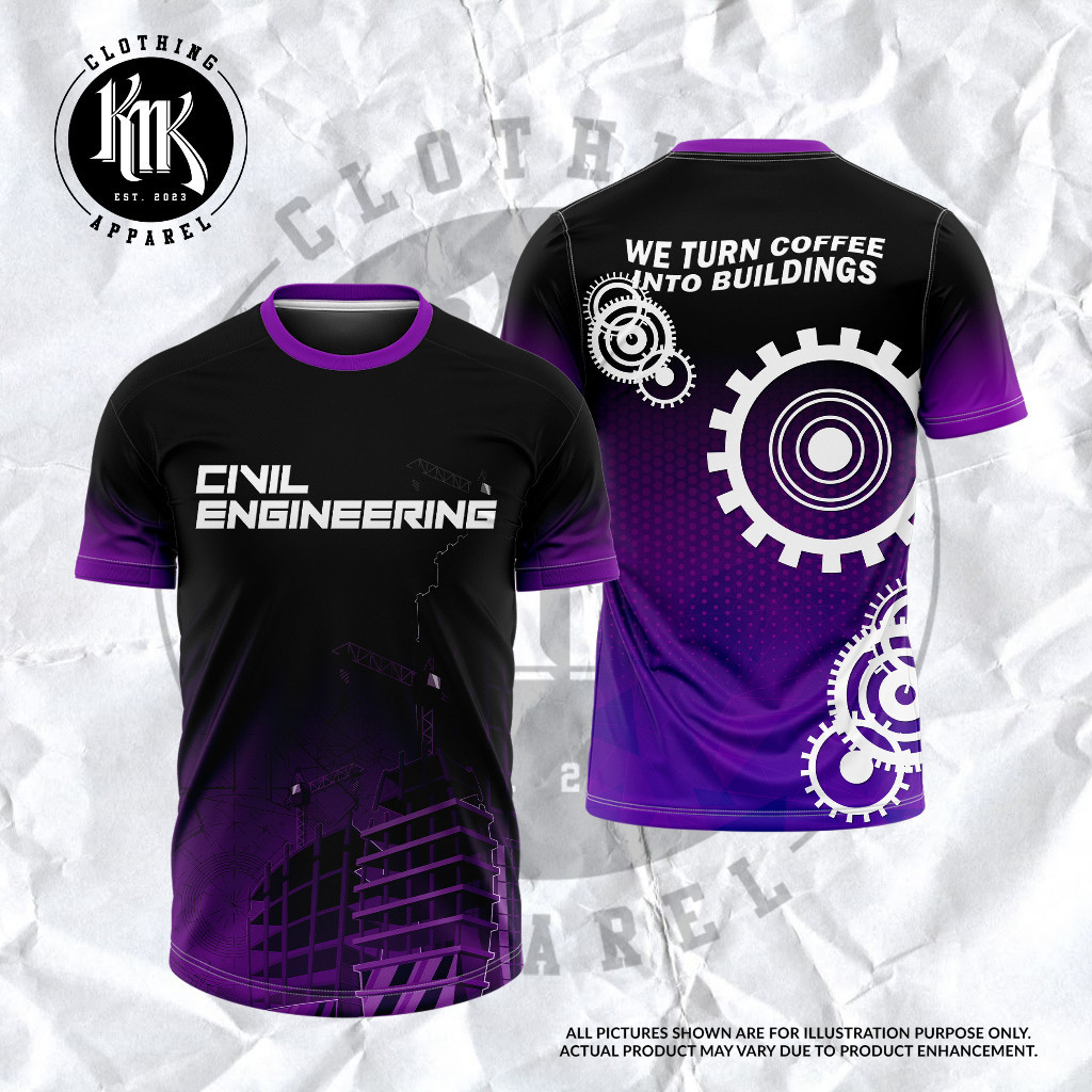 Civil Engineering T-shirt Top, men's and women's Work clothes ,Student ...