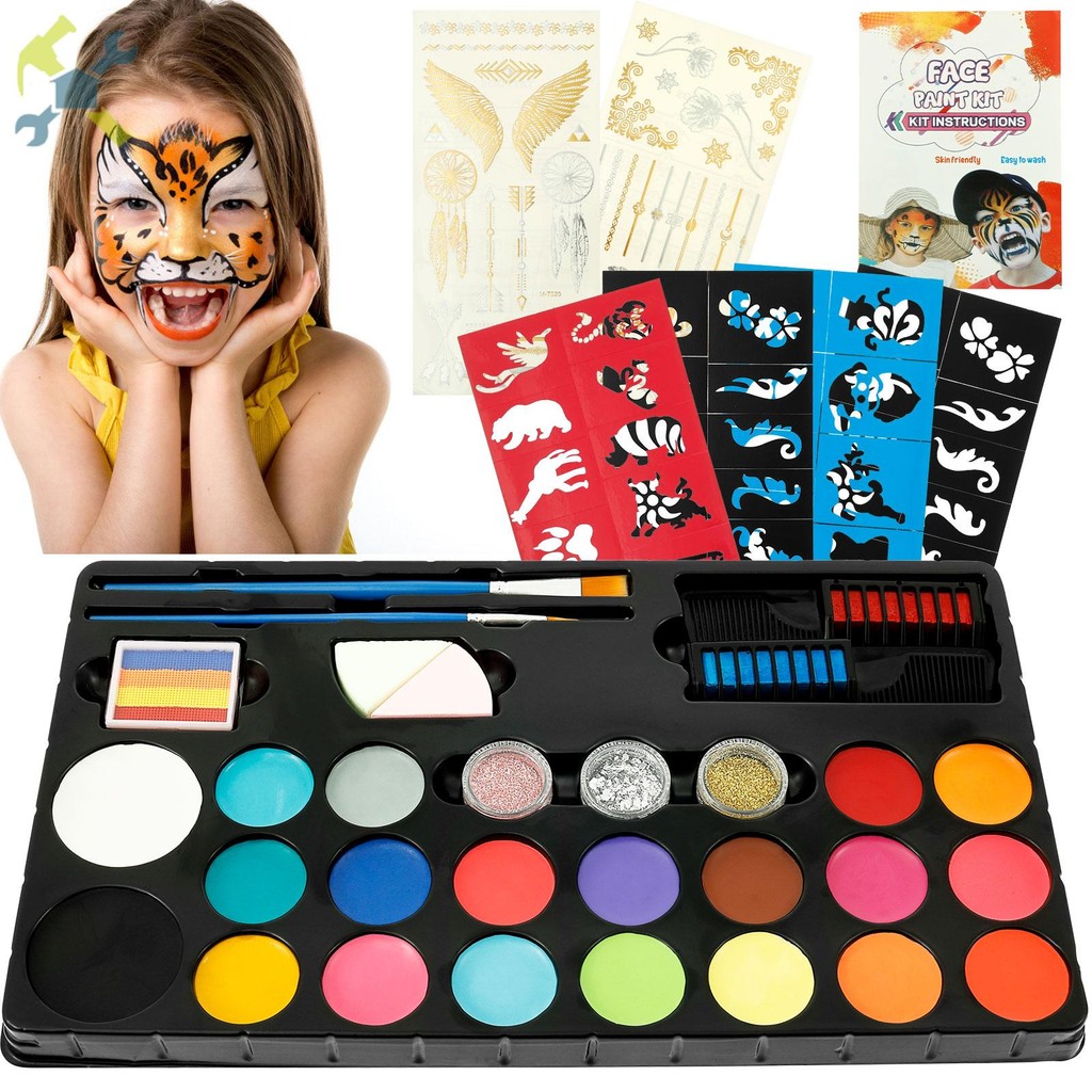 20 Color Face Body Painting Kit Safe Children Face Painting Kit for ...