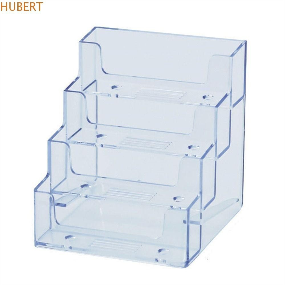 HUBERT Business Card Holder Desktop Conference Accessories Transparent ...