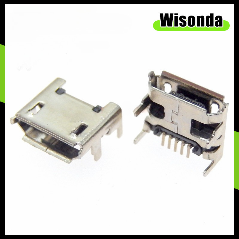 Micro 5pin USB Connector Female Port Jack Solder Plug DIP 4 Legs Phone ...