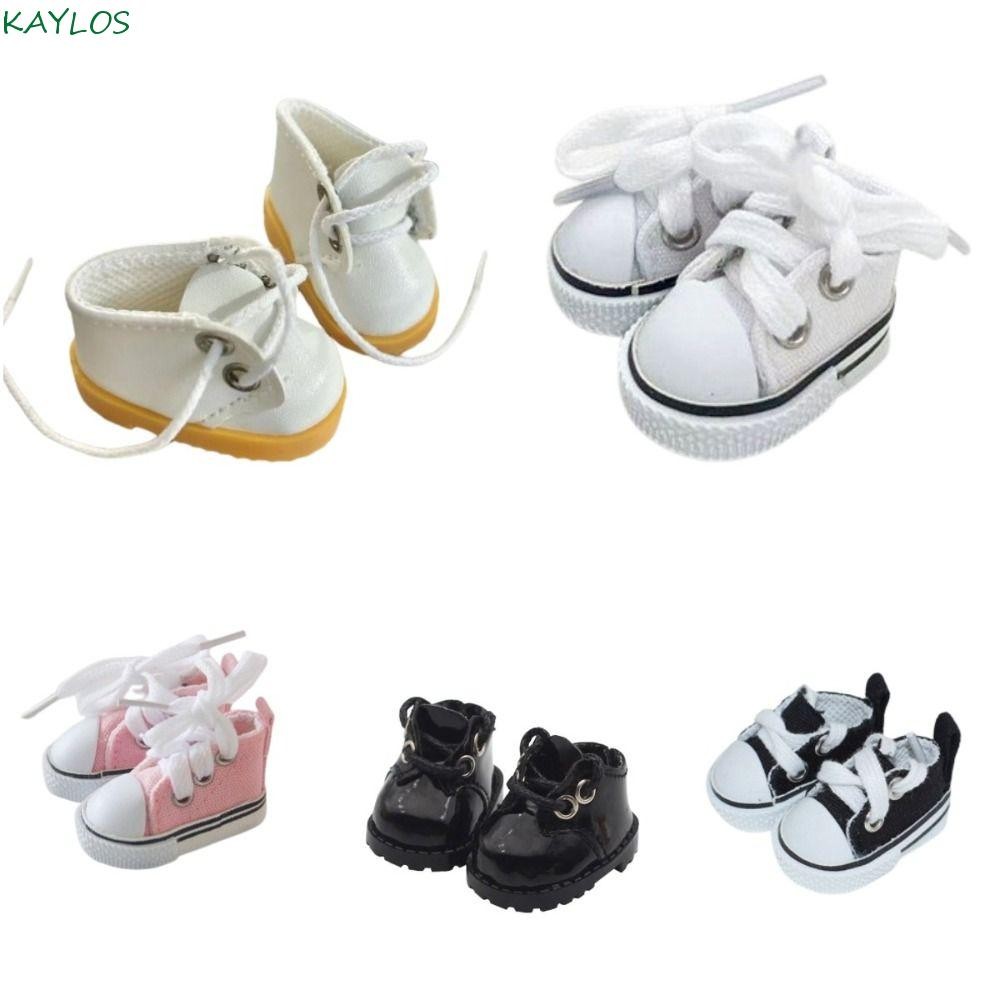 KAYLOS Doll Mini Sports Shoes, PU Doll Shoes Labubu Canvas Doll Shoes