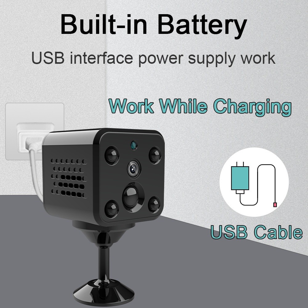 4G LTE Micro Camera Mini 3MP Camera Built in 3000mAh Battery IP Video ...
