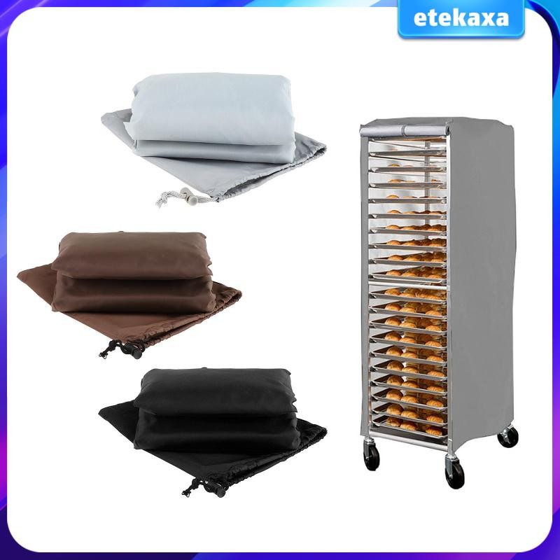 [Etekaxa] Bakery Rack Cover with Zipper,Bread Rack Cover,23''x28''x64 ...