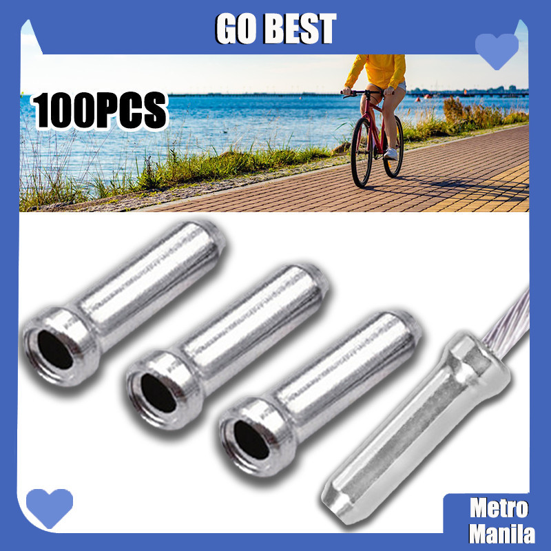 100pcs/Pack Brake Cable Tips Wire End Cap Mtb Road Bike Bicycle Brake ...