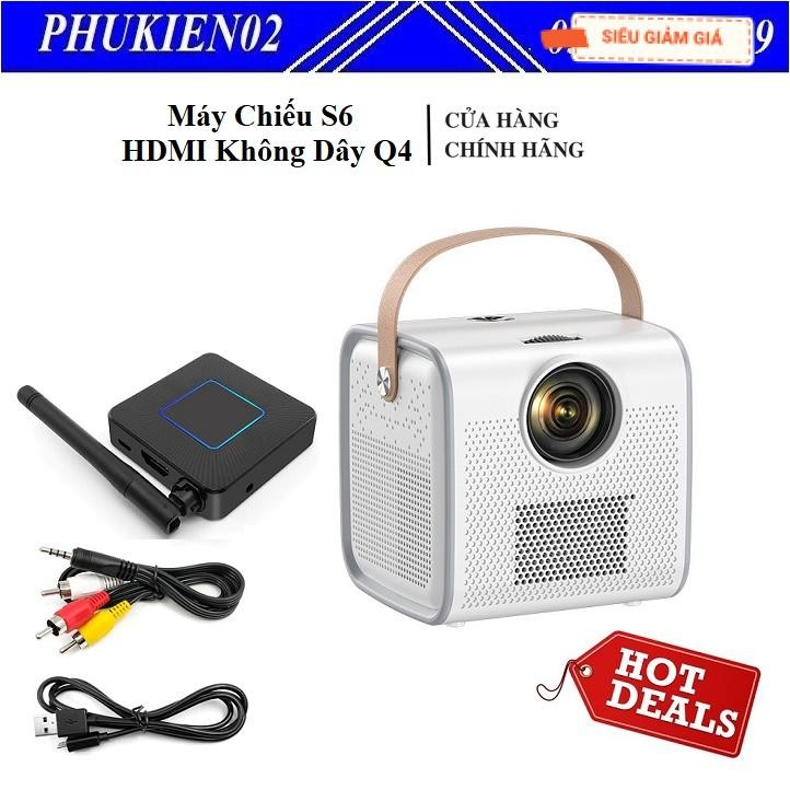 [Genuine [Super Sharp S6 Mini Projector Combo with Bluetooth Wifi ...
