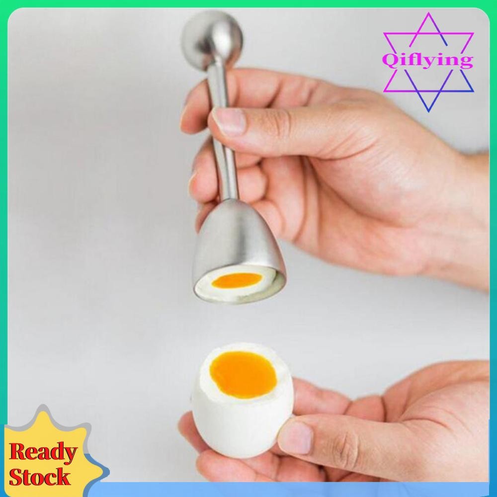 Stainless Steel Egg Shell Opener Cutter Cracker Boiled Egg Separator