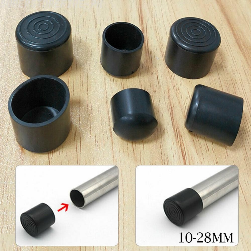 Chair Leg Cap 1028mm 20pcs Anti Scratch Black End Ferrules Floor