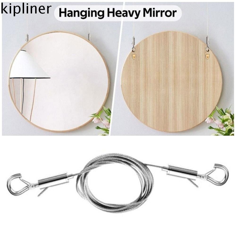 KIPLINER Picture Hanging Wire, Telescopic 1/2m Suspension Steel Rope ...