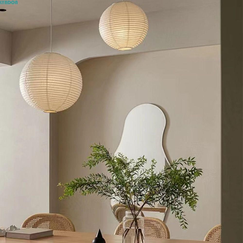 LYNDON Paper Lampshade, Round Hanging Ceiling Light Cover, Lantern ...