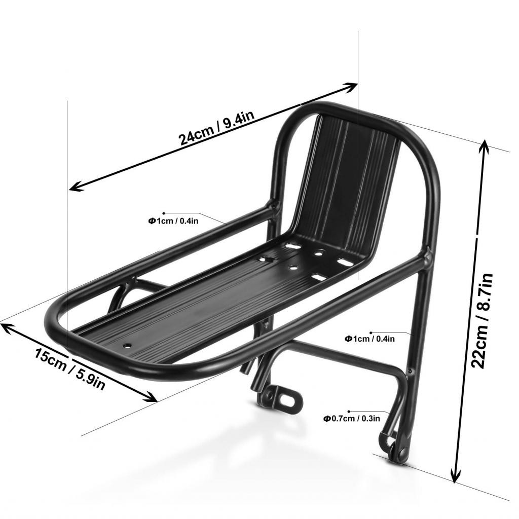 tominihouse-ph Bicycle Front Rack Aluminum Alloy Mountain Bike Cargo ...