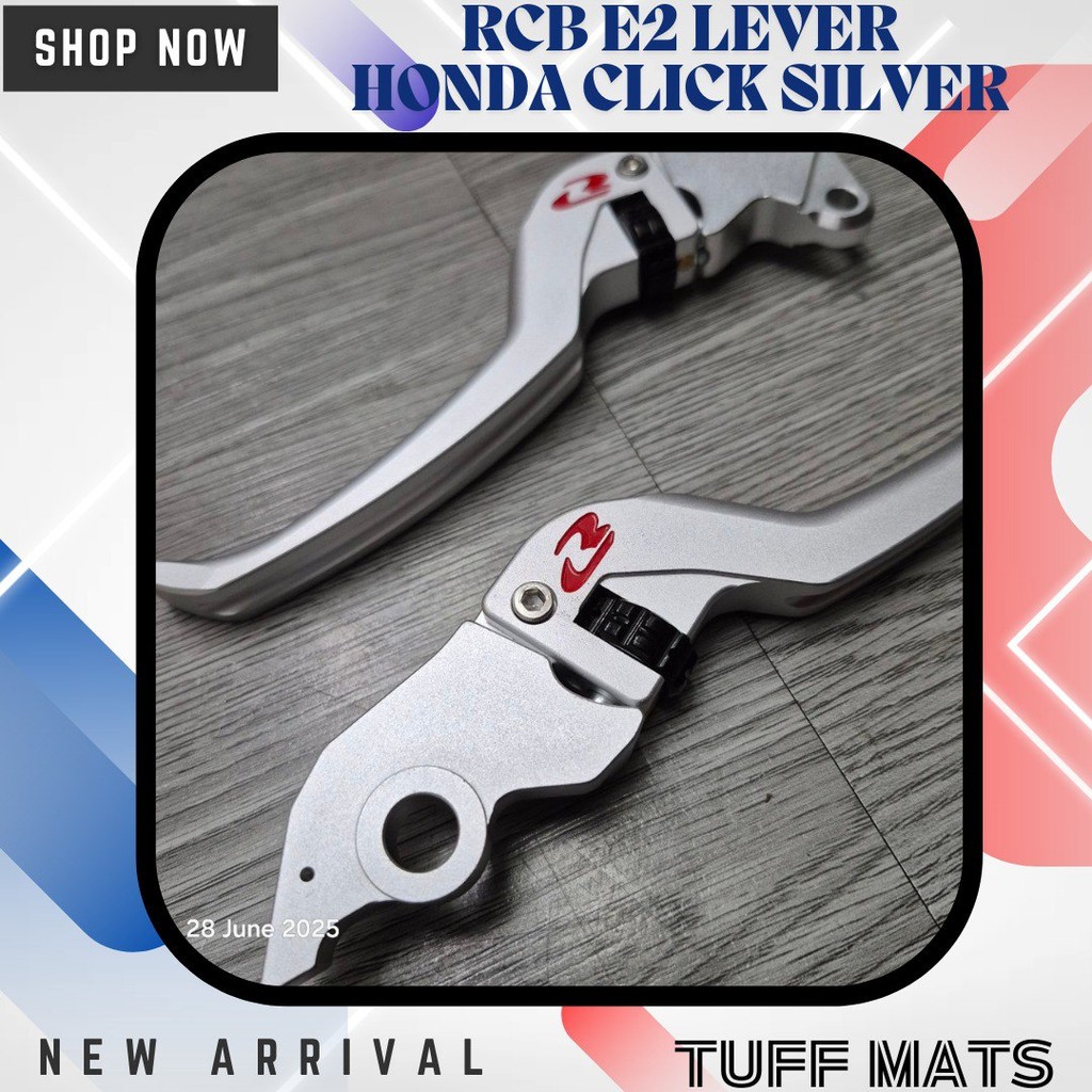 Racing boy rcb e2 lever aluminum for honda click silver | Shopee ...