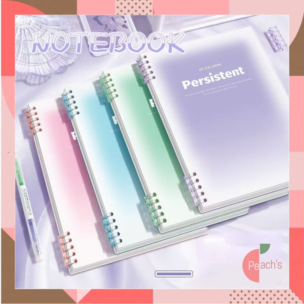 PEACHs - 6646 School Notebook Binder Book/ Cute Notebook/ Cute Loose ...